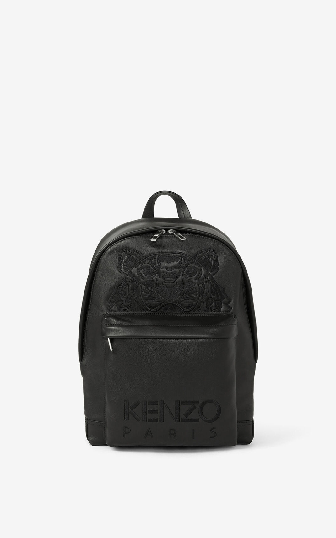 Sac À Dos Kenzo Tiger Cuir Femme Noir | LXOB-32789